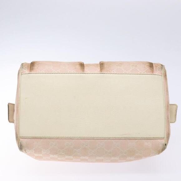 GUCCI GG Canvas Abbey Hand Bag Pink Gold - Picture 9 of 16